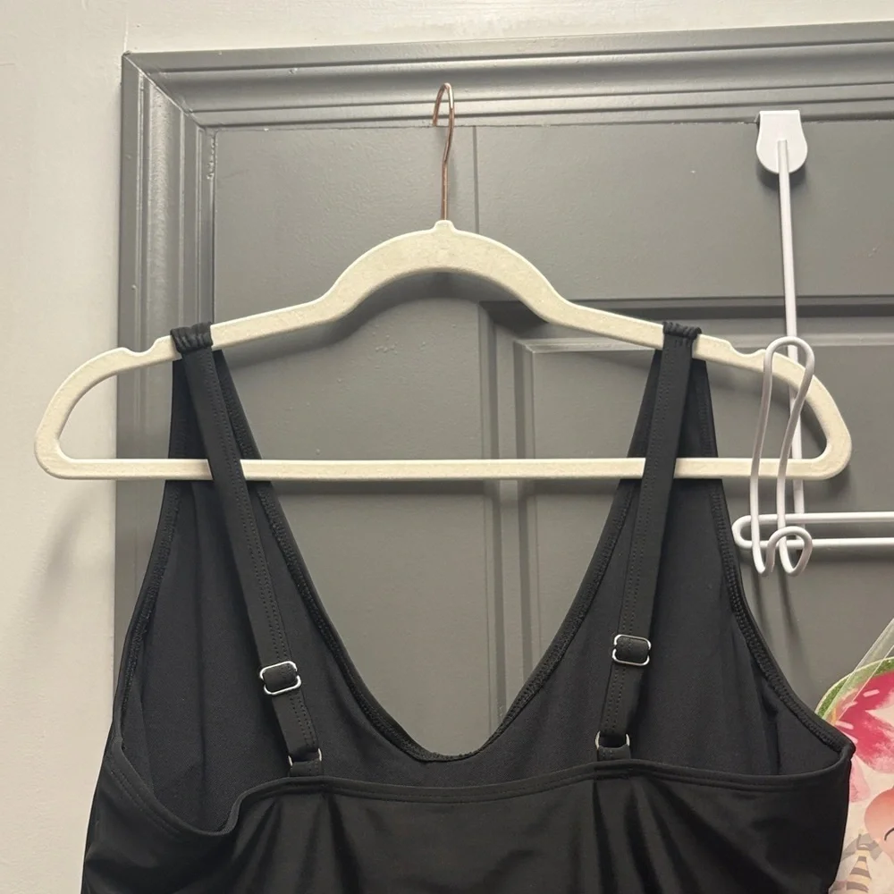Black one piece bathing suit  NWOT